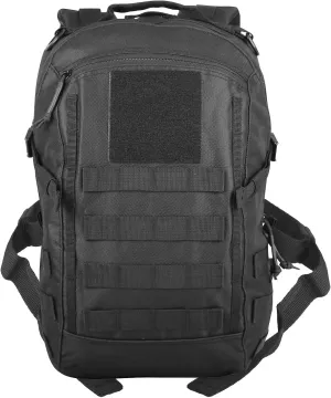12L Small Backpack Day Pack - Mini Tactical Backpacks Military Daypack Molle Bag Rucksack Bug Out Bag for Hiking (Black)