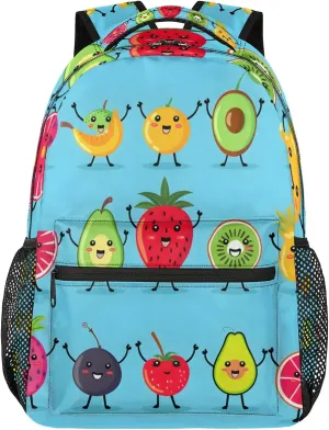 16inch Backpack for Women Men Childlike Fruit Figurine Lightweight Travel Back Packs Waterproof Carry On Bag Daypack Gym Rucksack Heavy Duty Backpack for Work Traveling Sports Luggage Outdoor