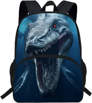 16inch Boys Dinosaur Bag Mosasaurus Backpack Toddler Schoolbag (D902c)