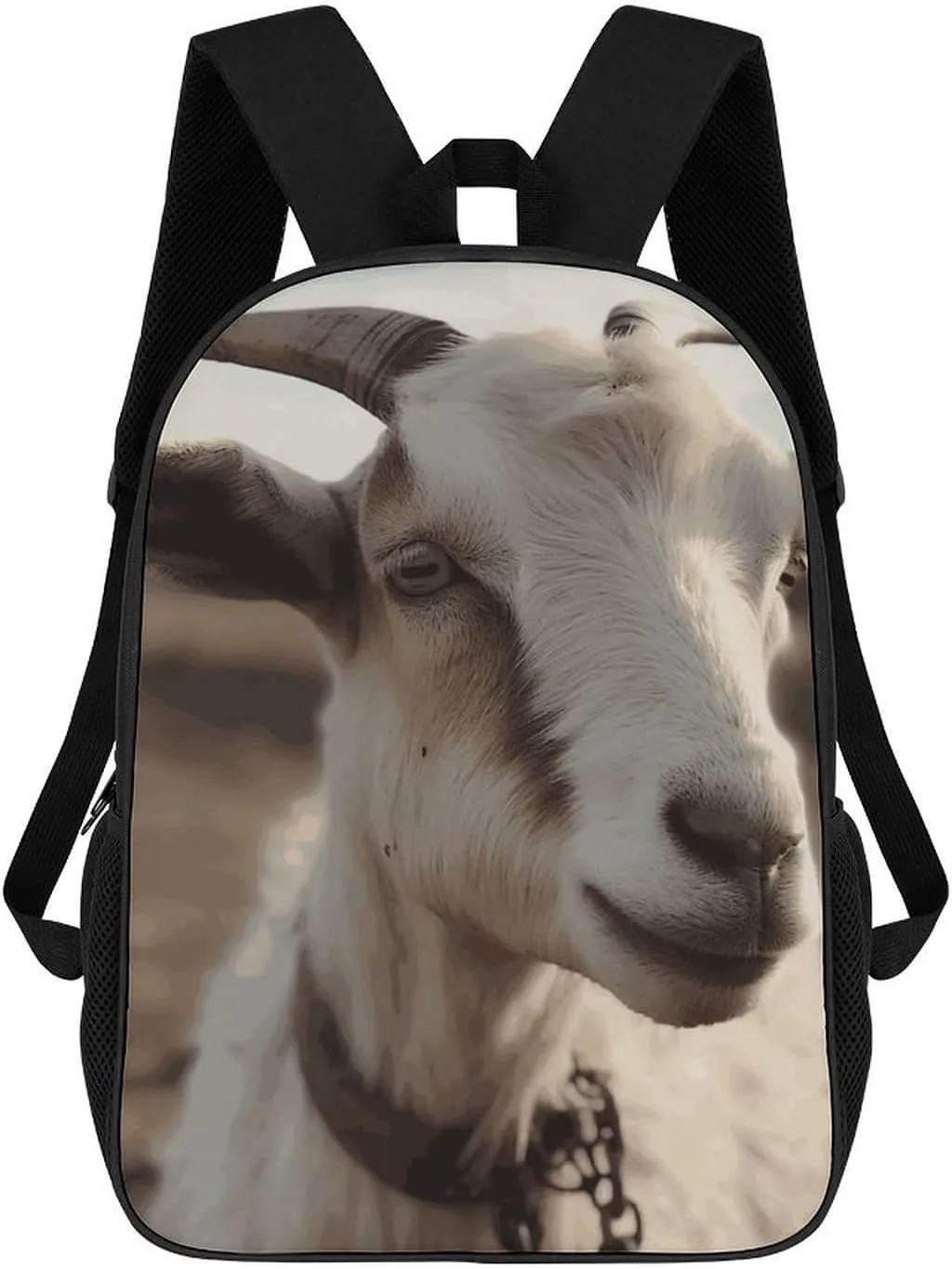 17 Inch Travel Backpack for Men Women Goat on Hillside Laptop Backpack for Work Office Travel Casual Daypack