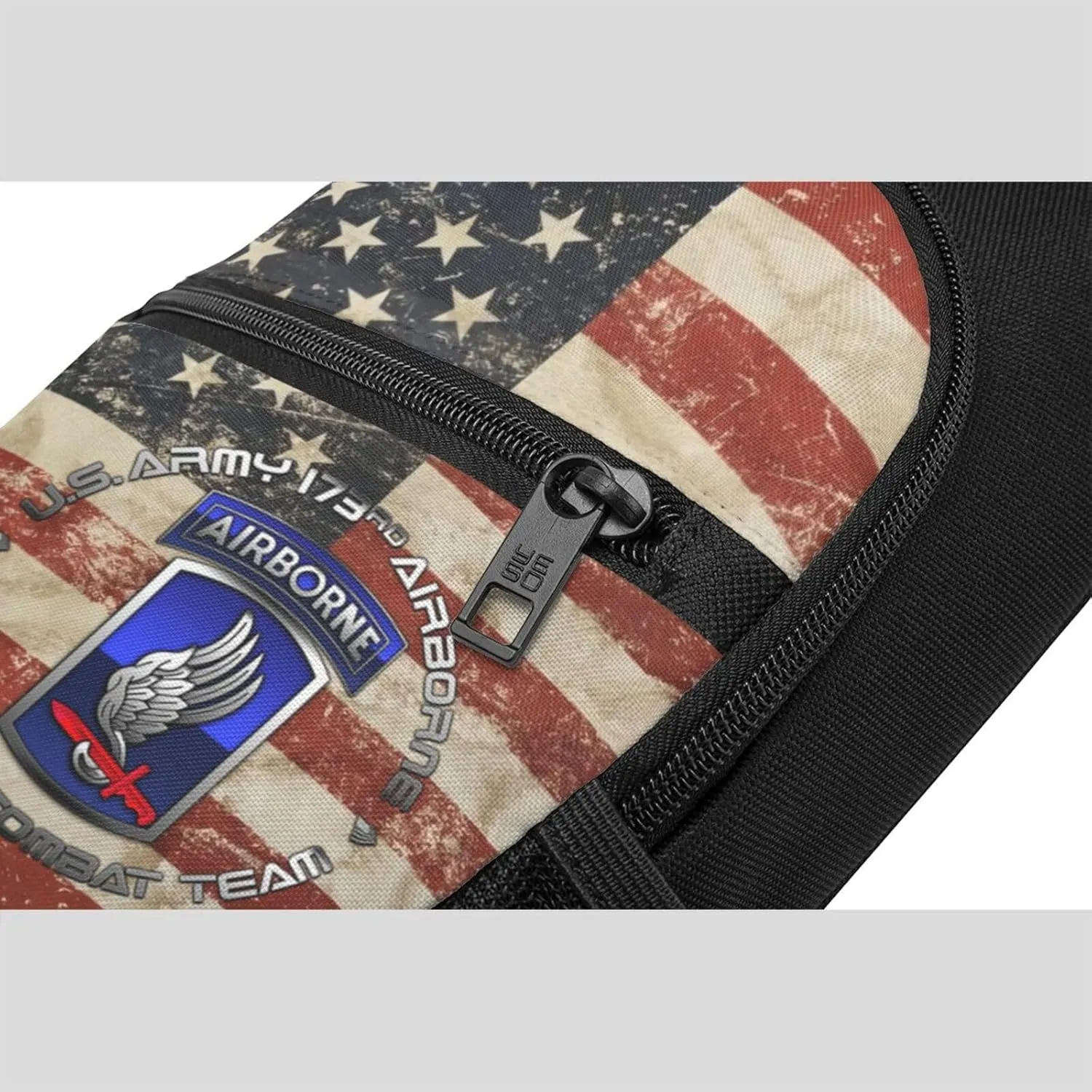 173 Airborne Brigade SSI Sling Bag Crossbody Backpack Shoulder Casual Daypack Bags for Men