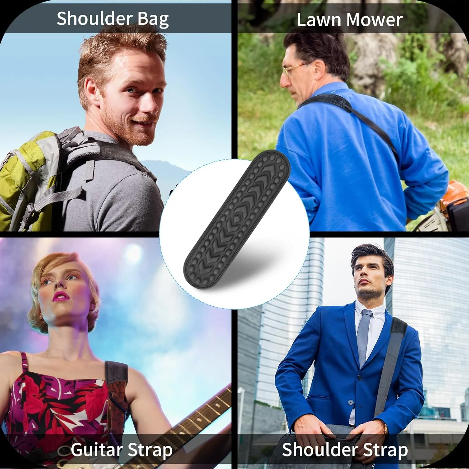 2 Pack Breathable Universal Shoulder Pad, 3D Cushion Air Backpack Strap Pads, for Shoulder Bags, Detachable Shoulder Strap Pad Pads Help Relieve Shoulder Pain(3D Air Cushion-Sapphire Blue)