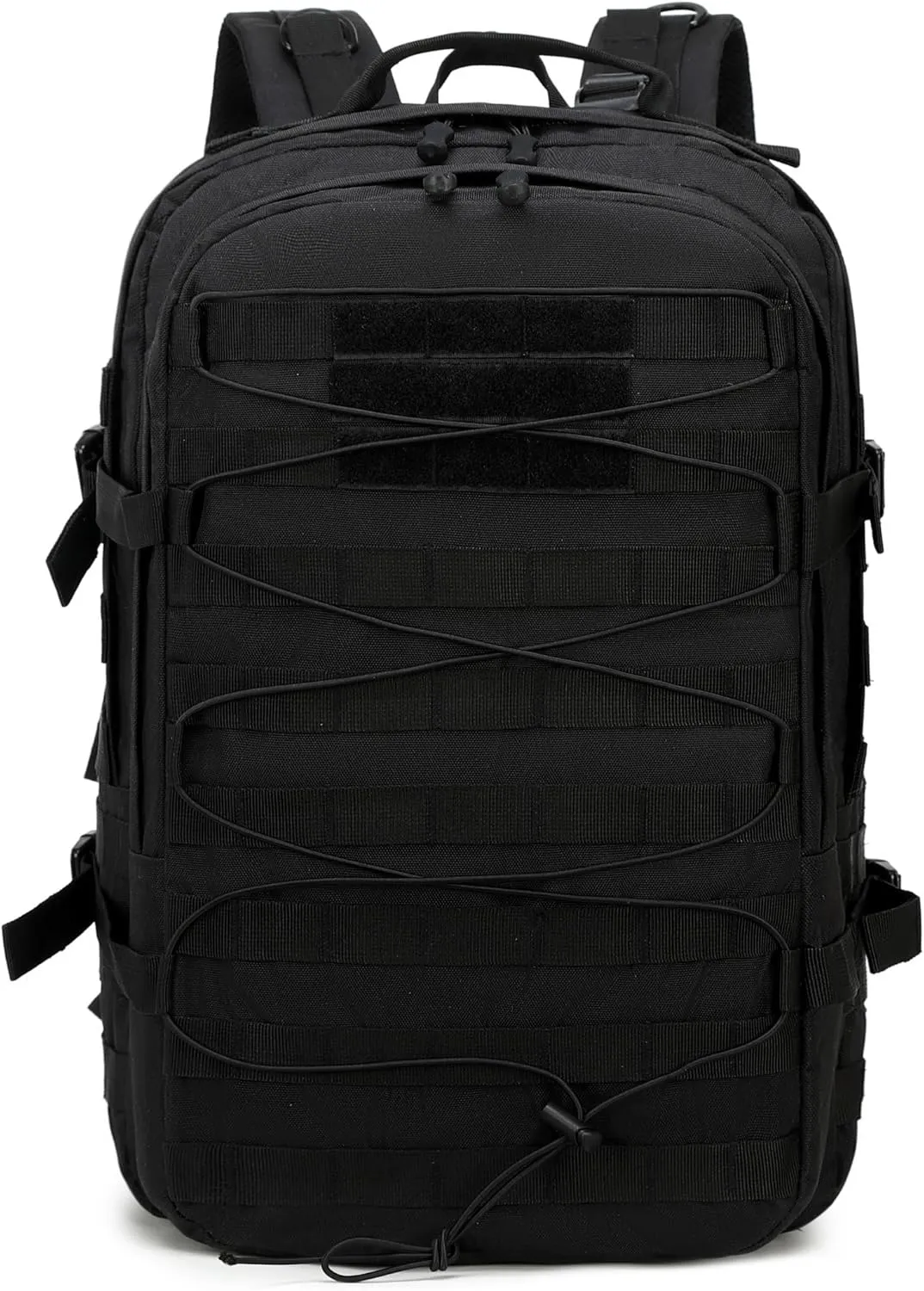 35L tactical assault backpack, military backpacks,heavy duty zipper，outdoor canvas Knapsack,climbing/camping/hiking backpack,water resistant,Rucksack (Black)