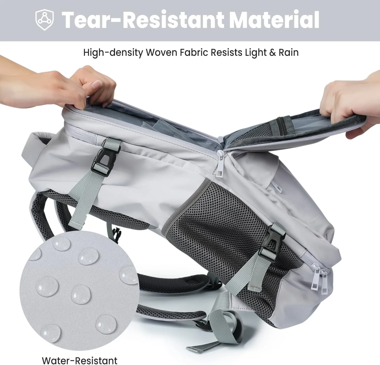 35L Travel Backpack | 180° All-Open Design | Multi-Pockets | Airline Approved Carry on |15.6 inch Laptop Compartment | USB Port |Perfect for Travel Business College Bookbags |Men Women, Grey