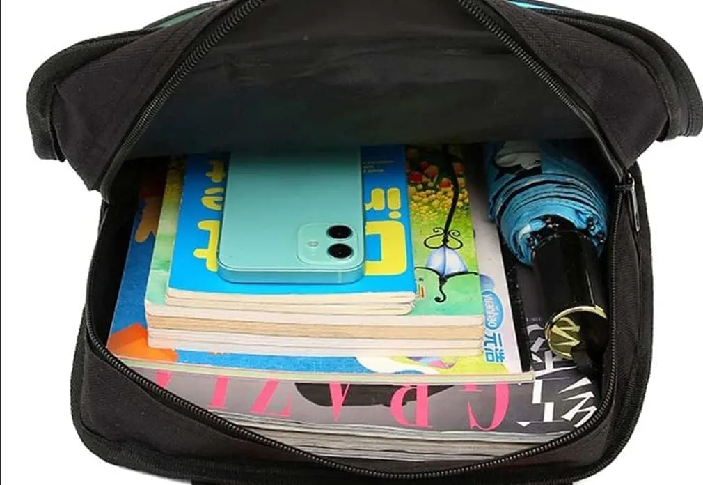 3D Jump Style Kawaii Backpack Sketch Cute Cartoon 2D Drawing from Comic Paper Anime School Supplies Fun Daypack (Pink)