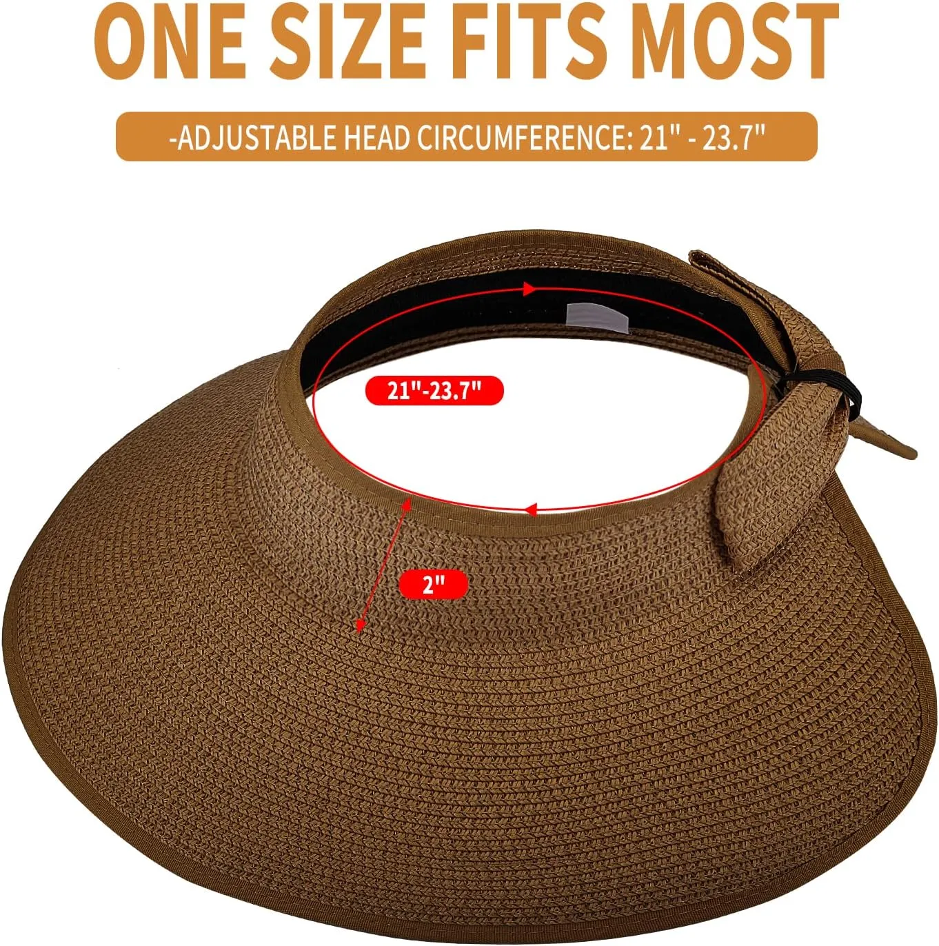 3PCS Foldable Straw Sun Visor Hats for Women, Wide Brim Ponytail Summer Beach Hat, Protect Your Skin Easily
