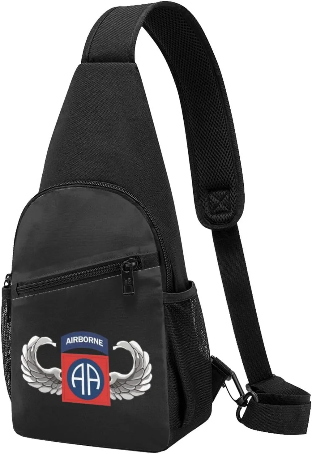 82nd Airborne Jump Wings Sling Bag Crossbody Backpack Shoulder Casual Daypack Bags for Men
