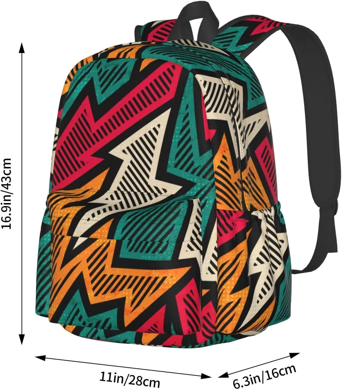Abstract Geometry Mosaic Backpacks 15 Inch Laptop Backpack Multipurpose Double Shoulder Bag for Men Women Gifts