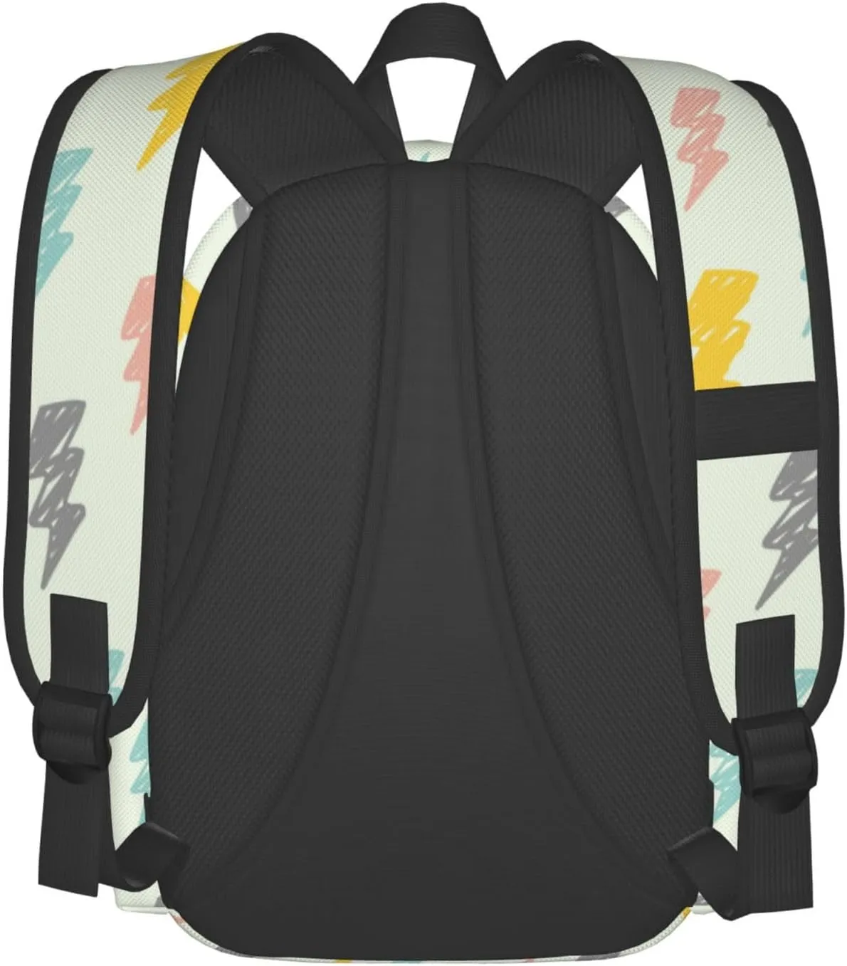 Abstract Motif Symbol Thunder Lightnings Textures Backpacks 15 Inch Laptop Backpack Multipurpose Double Shoulder Bag for Men Women Gifts