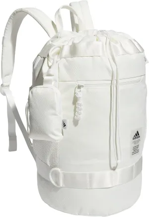 adidas Bucket Backpack, Non Dyed White, One Size