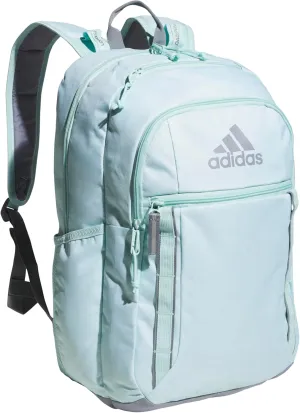 adidas Excel Backpack, Durable Large Athletic Laptop Bag, Twill Semi Flash Aqua/Grey/Semi Flash Aqua Blue, One Size