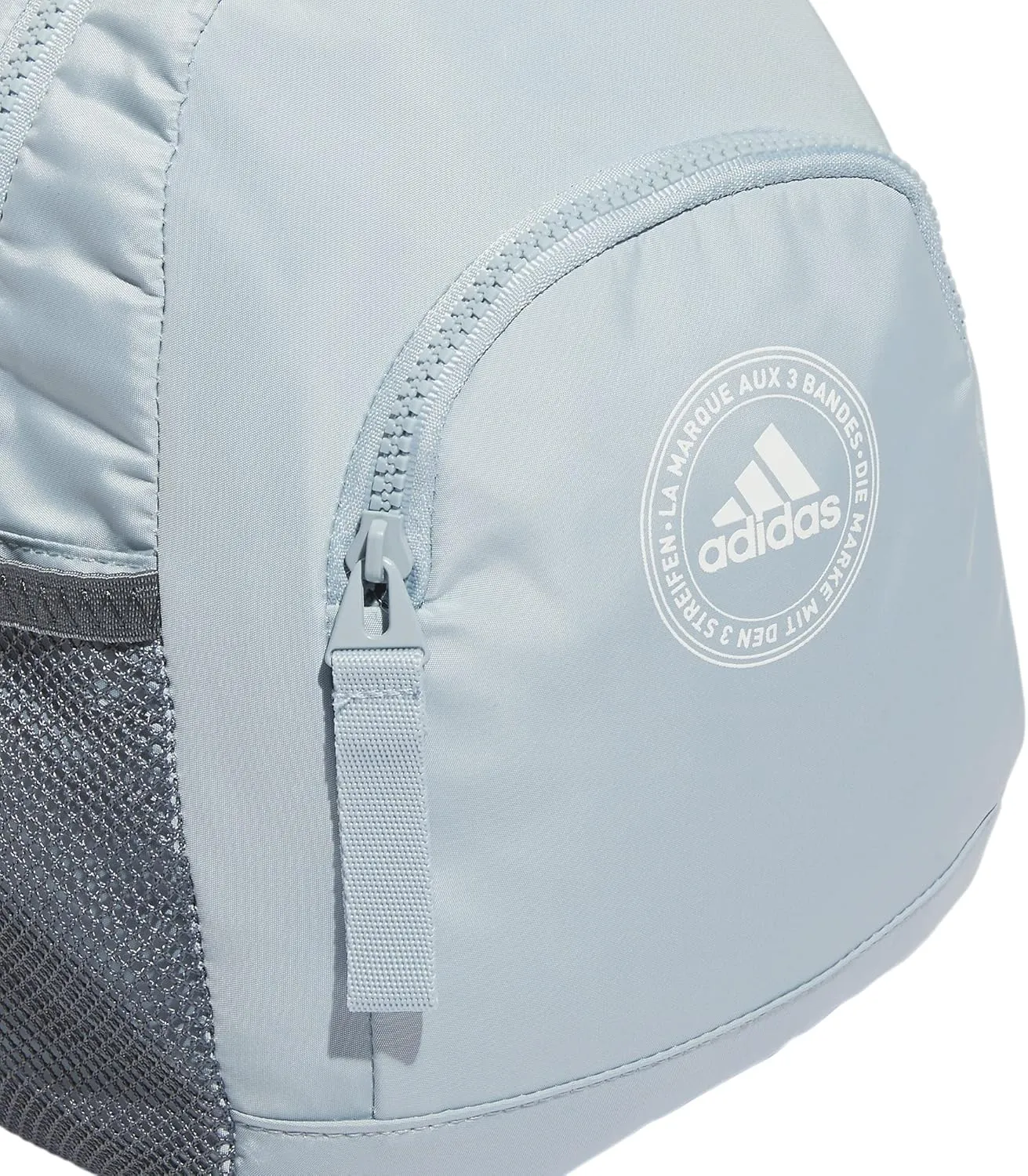 adidas Linear Mini Backpack Small Travel Bag Discontinued, Wonder Blue/White, OSFA