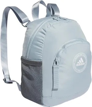 adidas Linear Mini Backpack Small Travel Bag Discontinued, Wonder Blue/White, OSFA