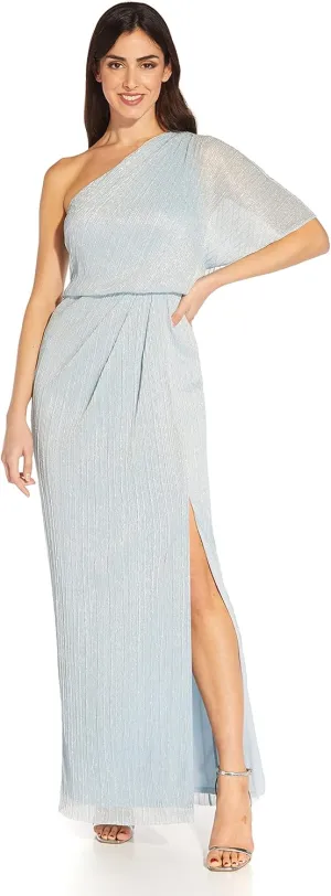 Adrianna Papell Women's Metallic Mesh Gown
