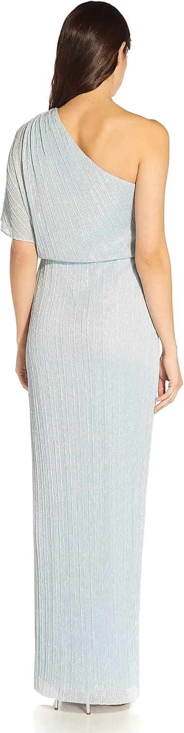 Adrianna Papell Women's Metallic Mesh Gown