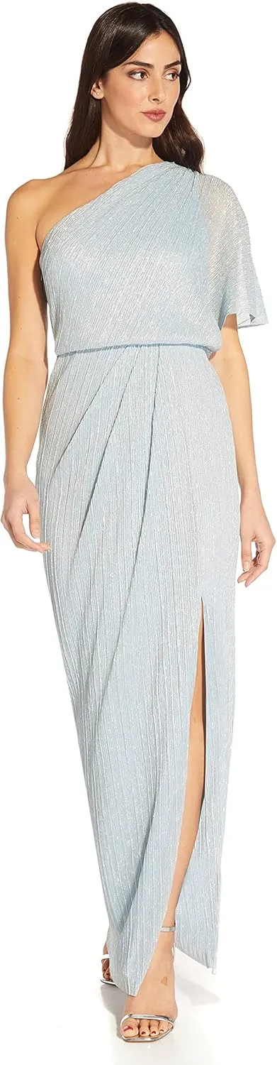 Adrianna Papell Women's Metallic Mesh Gown