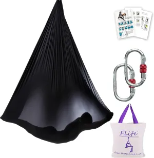 Aerial Silk Yoga Hammock & Swing for yoga Inversion,Strength training,starter hardware kit