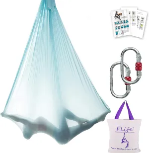 Aerial Silk Yoga Hammock & Swing for yoga Inversion,Strength training,starter hardware kit