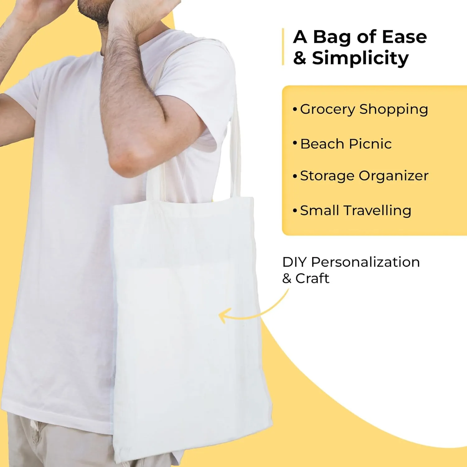 Aesthetic Tote Bag for Women & Men Beach Bag Shopping Bags Shoulder Bag Reusable Grocery Bags