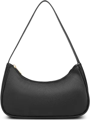 Afashor Shoulder Bags for Women Vegan Leather Hobo Sling Tote Handbag Retro Clutch Purse with Zipper Closure
