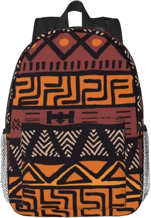 African Tribes Laptop Backpack African Art Backpack Bag With Adjustable Shoulder Straps