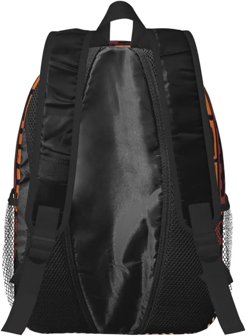 African Tribes Laptop Backpack African Art Backpack Bag With Adjustable Shoulder Straps
