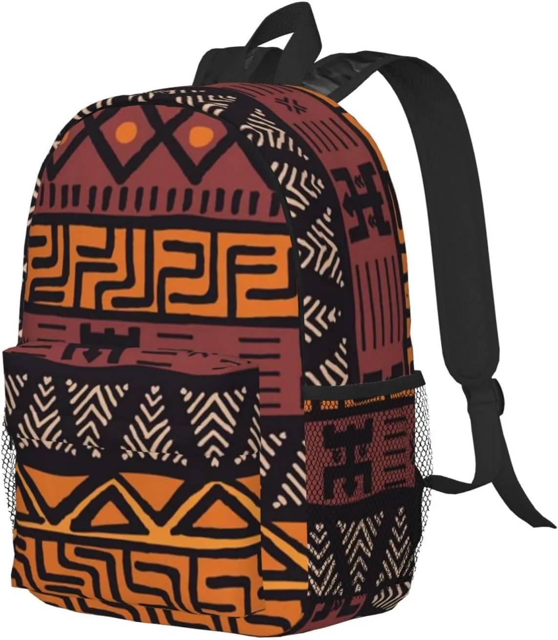 African Tribes Laptop Backpack African Art Backpack Bag With Adjustable Shoulder Straps