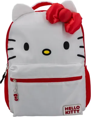 AI ACCESSORY INNOVATIONS Hello Kitty Backpack for Girls, Sanrio Kawaii Bookbag, 16 Inch Anime School Bag with 3D Features