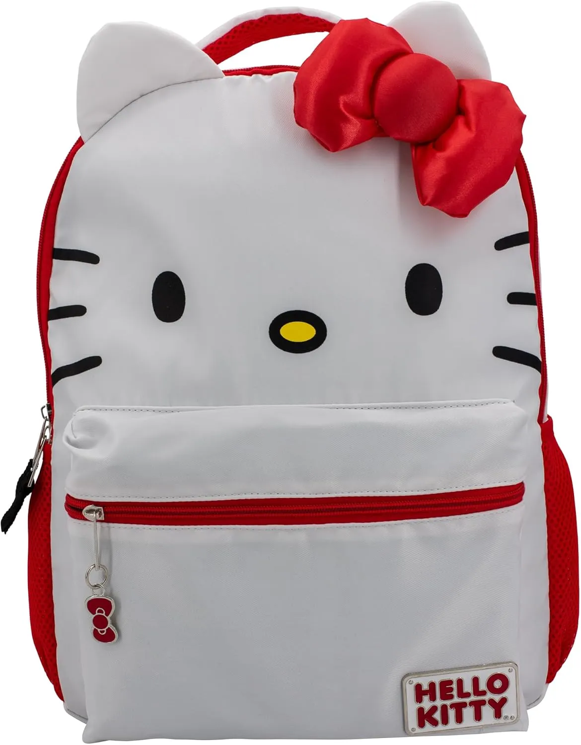 AI ACCESSORY INNOVATIONS Hello Kitty Backpack for Girls, Sanrio Kawaii Bookbag, 16 Inch Anime School Bag with 3D Features