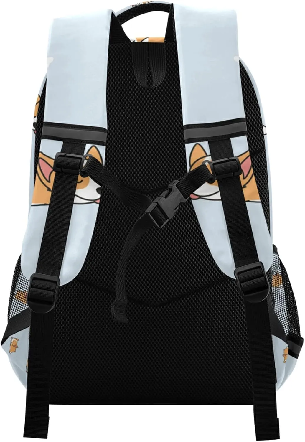 ALAZA Cute Corgi Dog Backpacks for Girls Boys Elementary School Bag Kids Bookbag Personalized Laptop Travel Daypack Students Rucksack