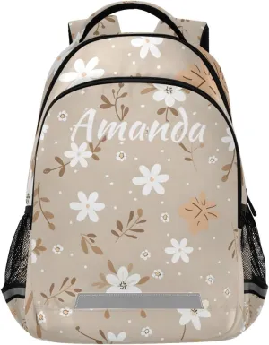 ALAZA Daisy Flower Boho Backpack Girls Kids Backpacks Boys School Bookbag 3rd 4th 5th Grade Casual Daypack Laptop Shoulder Bag with Chest Strap
