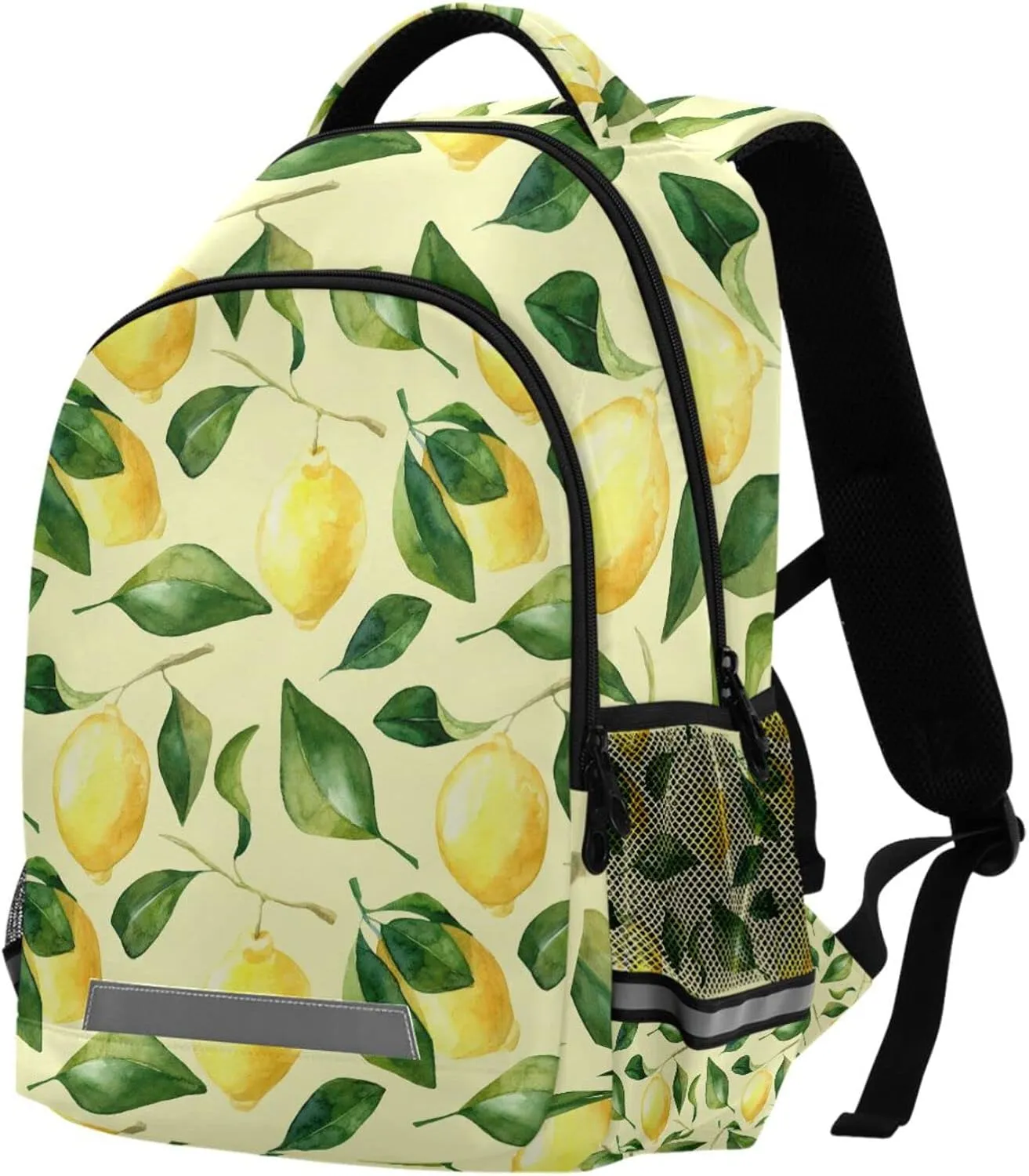 ALAZA Lemon Backpack for Girls Boys Elementary School Bag Yellow Limon Kids Bookbag Personalized Laptop Travel Daypack Students Rucksack