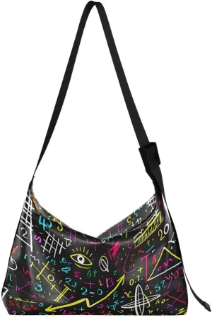 ALAZA Physics Formula Women's Leather Hobo Handbag Shoulder Bag Crossbody Casual Large Tote Bag Purse