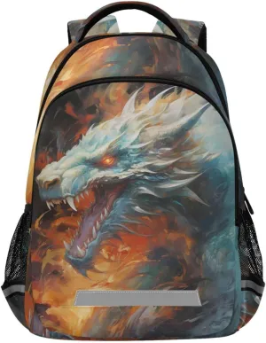 ALAZA Roar Dragon Backpack Bookbag Laptop Notebook Bag Casual Travel Trip Daypack for Women Men