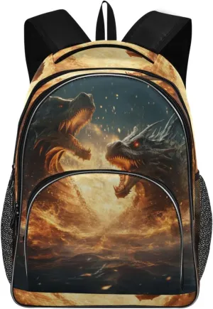 ALAZA Roar Dragons Backpack Daypack Laptop Work Travel College Bag for Men Women Fits 15.6 Inch Laptop
