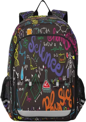 ALAZA School backpacks for girls boys Education Geometrical Plots Calculations Backpack Students Bookbag for school bag Womens Casual Daypack College Bookbag