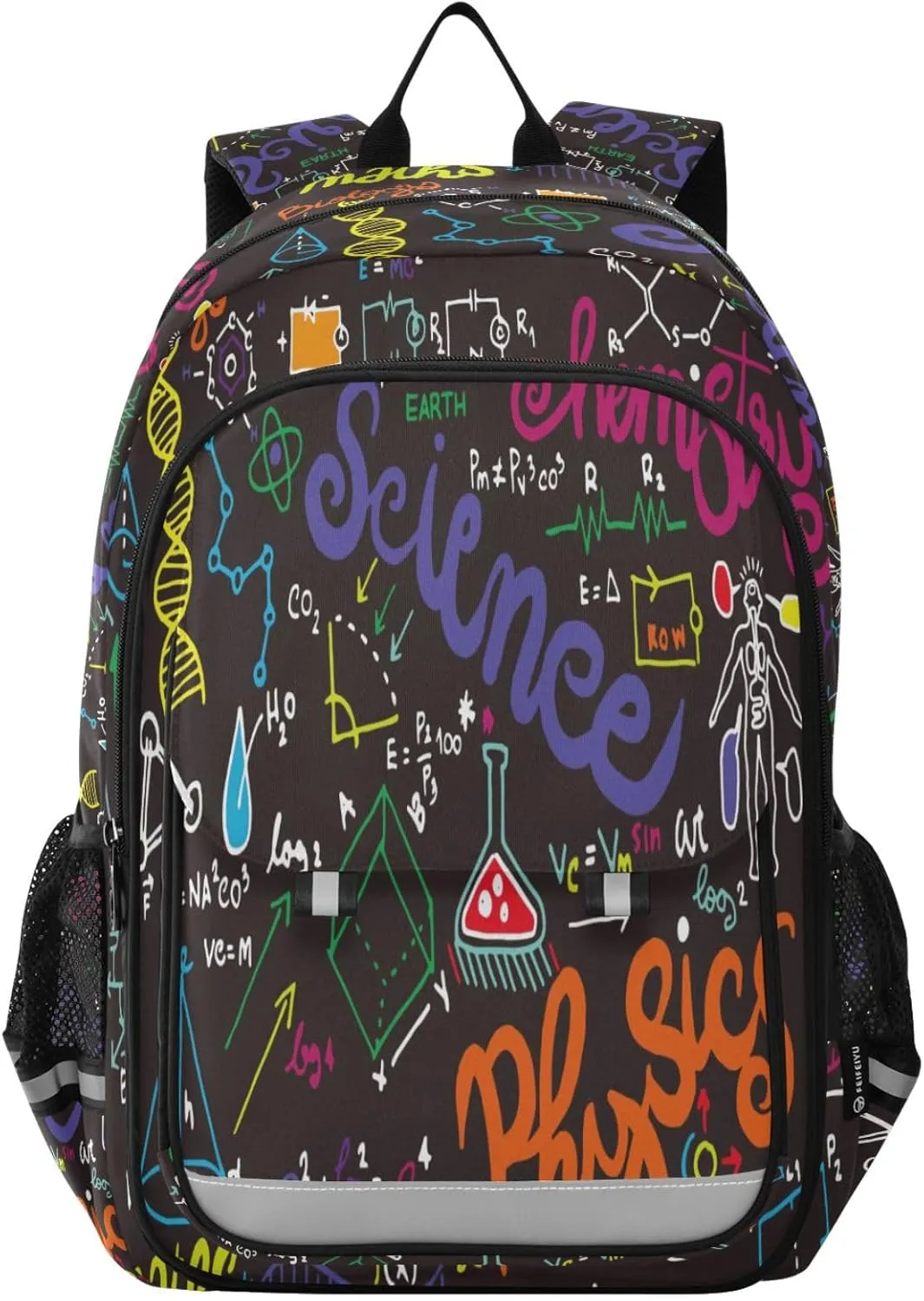 ALAZA School backpacks for girls boys Education Geometrical Plots Calculations Backpack Students Bookbag for school bag Womens Casual Daypack College Bookbag