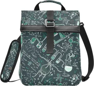 ALAZA Science Chemistry Laboratory Rolltop Lunch Bag Insulated Lunch Box for Women Men Reusable Cooler Tote Bag with Adjustable Shoulder Strap for School Work Office