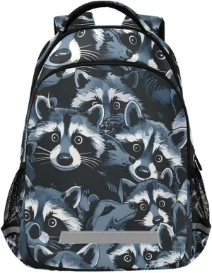 ALAZA Suspicious Black Backpack Girls Kids Backpacks Boys School Bookbag 3rd 4th 5th Grade Casual Daypack Laptop Shoulder Bag