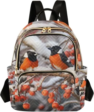 ALAZA Travel Backpack Purse for Women Fashion Anti-theft Work Casual Bird Sparrow 2 Daypack Shoulder Bag Medium Size