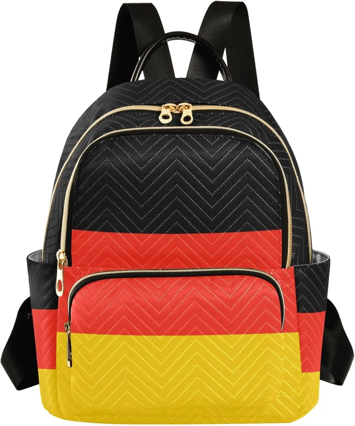 ALAZA Travel Backpack Purse for Women Fashion Anti-theft Work Casual German Flag Daypack Shoulder Bag Medium Size