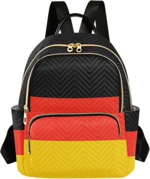 ALAZA Travel Backpack Purse for Women Fashion Anti-theft Work Casual German Flag Daypack Shoulder Bag Medium Size