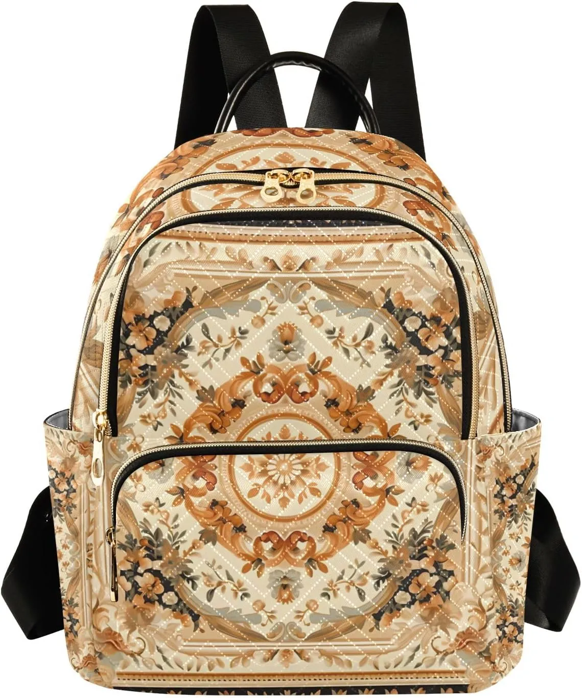 ALAZA Travel Backpack Purse for Women Fashion Anti-theft Work Casual Russian Pattern 2 Daypack Shoulder Bag Medium Size