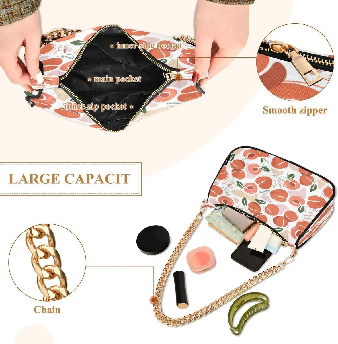ALAZA Women's Handbags Tote Crossbody Bag Purse Ladies Shoulder Bag Hobo Handbag