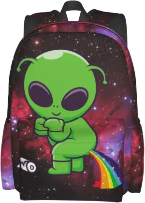 Alien Backpack Bookbag Laptop Backpacks Multipurpose Daypack for Boys Girls School Men Women Travel Hiking