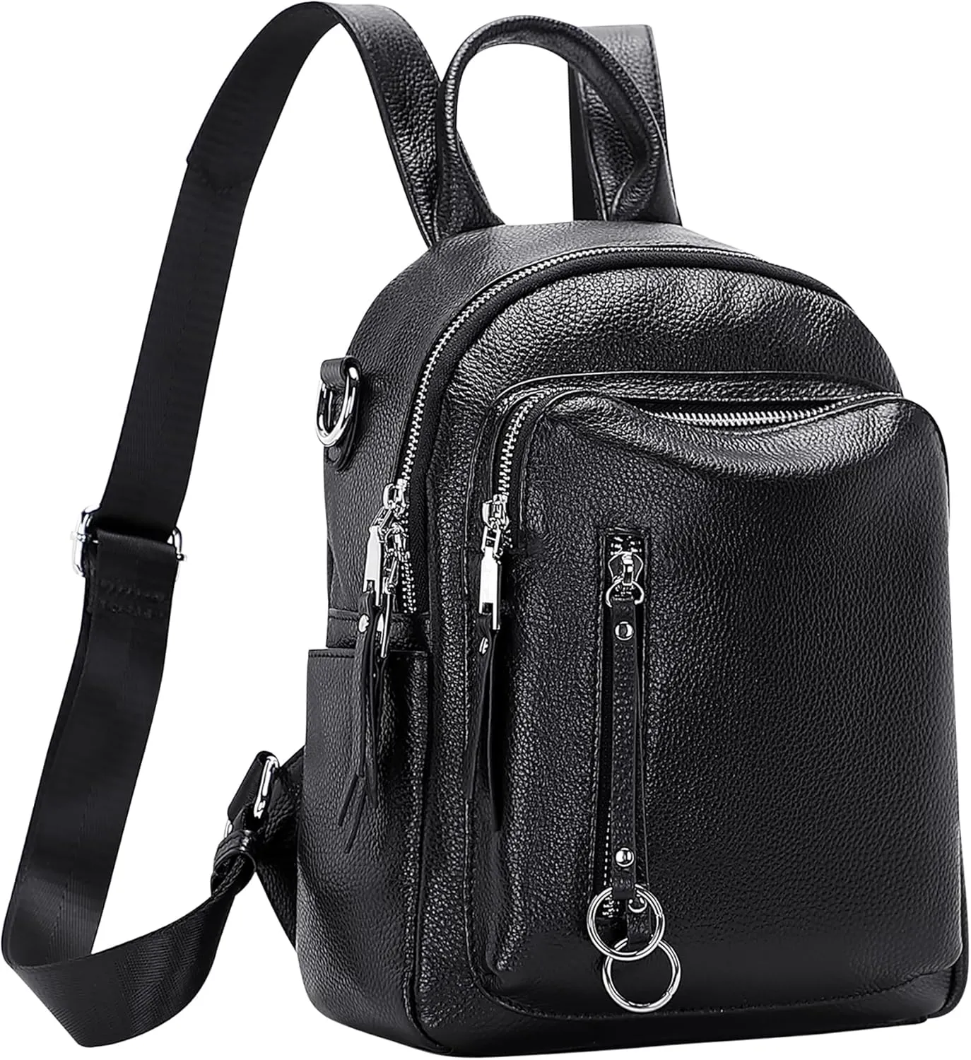 ALTOSY Fashion Genuine Leather Backpack Purse for Women Shoulder Bag Casual Daypack Small