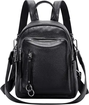 ALTOSY Fashion Genuine Leather Backpack Purse for Women Shoulder Bag Casual Daypack Small