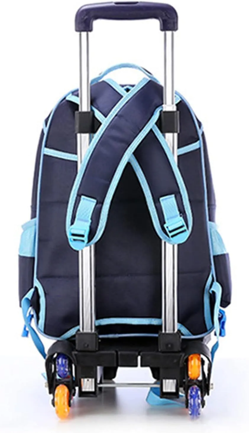 Aluminium Alloy Backpack Trolley with 6 Foldable Trolley Cart Wheeled Hand Truck for Luggage Backpack School Bags
