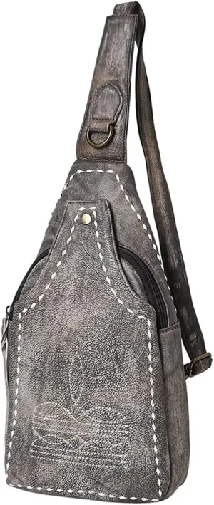 American Darling Sling Genuine Leather women bag western handbag purse