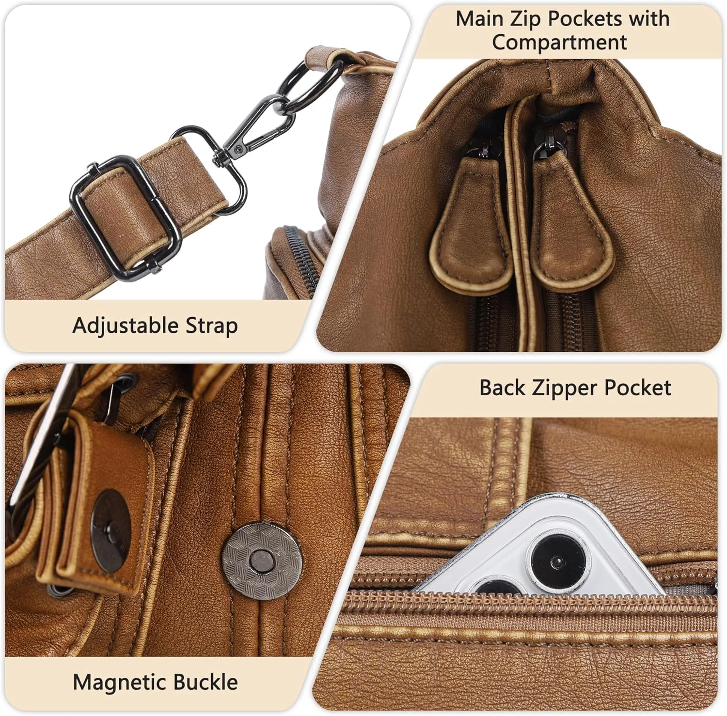 Angel Kiss Hobo Bags for Women Vegan Leather Shoulder Purses and Handbags Ladies Roomy Tote Bags Purse with Crossbody Strap